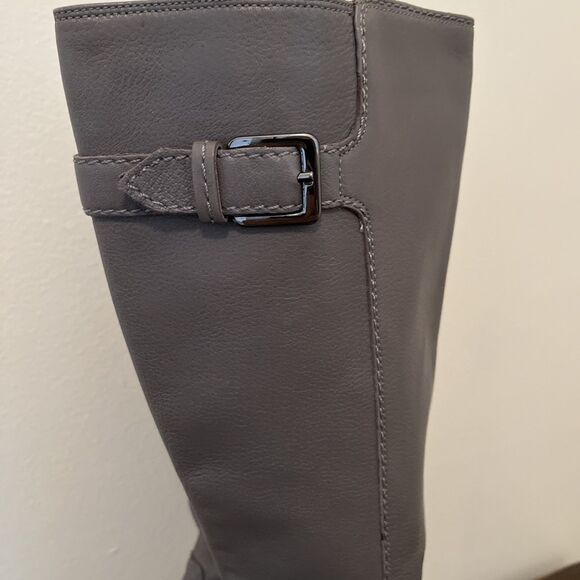 COLE HAAN 100% Leather Phoenix Tall Boot- NikeAir Insole, Ironstone Gray- 8.5 B - Picture 5 of 11